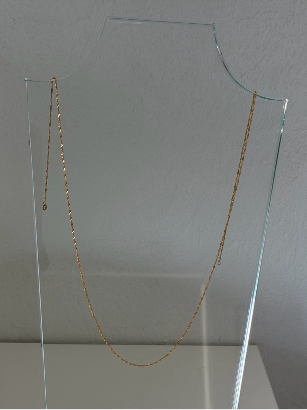 24” 14kt fine gold necklace